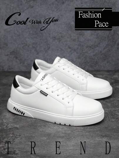 أحذية رياضية كاجوال منخفضة القامة للرجال، تصميم بشرائط ملونة شائع الاستخدام، طراز الشارع العصري، منبسطة خفيفة الوزن، أحذية رياضية للزوجين، أحذية مدرسية