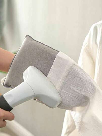 قطعة واحدة من قفاز كي الملابس البخاري المقاوم للحرارة المضاد للانزلاق مع حلقة للأصابع، لوح كي محمول وصغير للسفر، قفازات حرارية للاستخدام مع مكوي البخار اليدوي، إزالة التجاعيد السريعة، للاستخدام المنزلي والسفر التجاري، هدايا للأمهات والآباء والطلاب،...