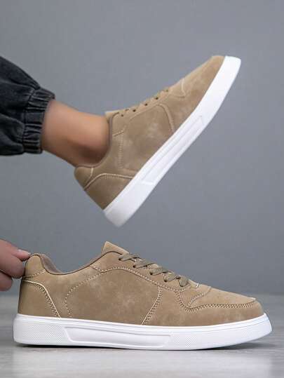 أحذية رياضية رجالية موديل 2025، أحذية كاجوال أنيقة للرجال بنعل شريط ربط، أحذية تزلج وزلاجات، أحذية شوارع مصممة شخصياً