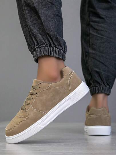 أحذية رياضية رجالية موديل 2025، أحذية كاجوال أنيقة للرجال بنعل شريط ربط، أحذية تزلج وزلاجات، أحذية شوارع مصممة شخصياً