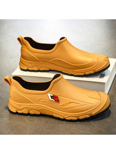 أحذية عمل مطاطية خفيفة الوزن ومريحة للاستخدام الخارجي والمطبخ والعمل، مقاومة للماء وغير انزلاقية ومقاومة للزيوت، آمنة للرجال