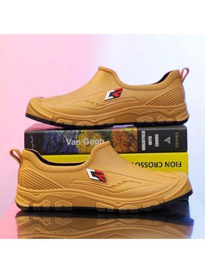 أحذية عمل مطاطية خفيفة الوزن ومريحة للاستخدام الخارجي والمطبخ والعمل، مقاومة للماء وغير انزلاقية ومقاومة للزيوت، آمنة للرجال