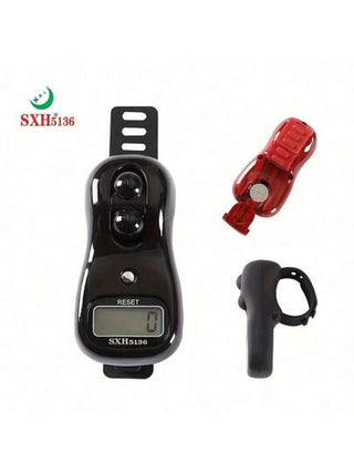 حزام سميك من السيليكون قابل للضبط لحجم الأصبع مع لمبة LED، سبيحة، بطارية سهلة الاستبدال، وظيفة إعادة الضبط، مناسب لعد الصلاة، عد العداد، احصاء الحشود في المعارض، عد أداء الطلاب في الفصول الدراسية