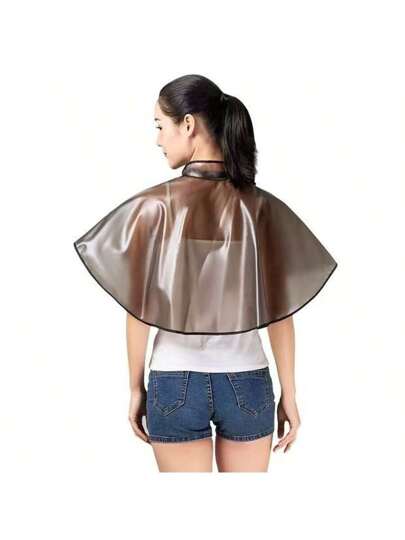 قطعة واحدة من الرداء المئزر المصنوع من البوليستر للتلوين والتصفيف، احترافي لغسل الشعر وصبغه وتصفيفه، تصميم سريع الجفاف ومقاوم للماء، وشاح سميك مقاوم للماء للاستخدام في صالون الحلاقة أو المنزل