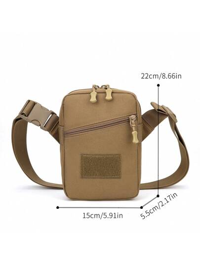 حقيبة كتف جديدة بشكل مائل/ حقيبة رسول محمولة للخارج/ حقيبة هاتف كتف للسفر من الطراز القديمي العسكري/ حقيبة كتف تكتيكية أحادية الحمل