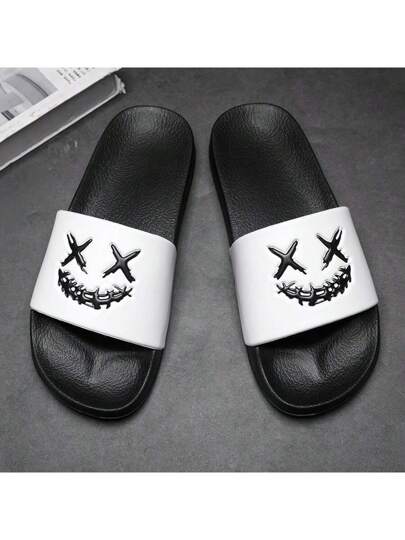 صنادل شاطئ صيفية سميكة مسطحة من الإيفا مريحة وناعمة للرجال كبار الحجم، للاستخدام الداخلي والخارجي