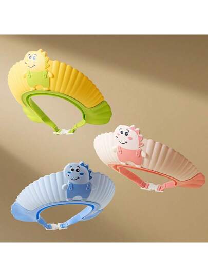 قبعة حمام لحفلة الطفل، قبعة حمام للأطفال، واقي شعر للرضيع، قبعة حمام مزدوجة الطبقة مقاومة للماء مع حماية الأذن