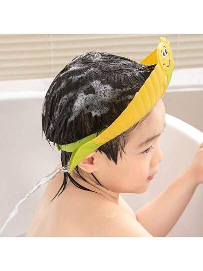 قبعة حمام لحفلة الطفل، قبعة حمام للأطفال، واقي شعر للرضيع، قبعة حمام مزدوجة الطبقة مقاومة للماء مع حماية الأذن