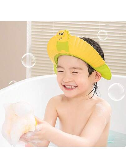 قبعة حمام لحفلة الطفل، قبعة حمام للأطفال، واقي شعر للرضيع، قبعة حمام مزدوجة الطبقة مقاومة للماء مع حماية الأذن