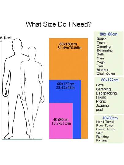 قطعة واحدة من المنشفة الرياضية والطبية سريعة الجفاف ذات الألياف فائقة الرقة، ناعمة وخفيفة الوزن لليوغا والسباحة واستخدامات الشاطئ، تشمل حقيبة تخزين