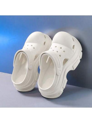 صنادل نسائية مقاس كبير مفرغة، أحذية شاطئ ، سميكة الوحدة، تصميم زوجي، لداخل وخارج المنزل صيفي, سهل الارتداء، موضة