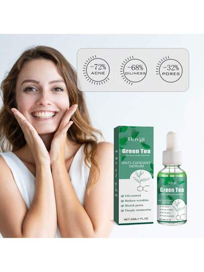 30 مل من مستخلص الشاي الأخضر، علاج للعناية بالبشرة مقشر ومرطب ومحكم. مصنوع من مستخلص الشاي الأخضر الذي ينفذ إلى أعماق البشرة ويحسن البشرة الجافة ويملس البشرة. مدعم بمكونات عشبية طبيعية لجعل البشرة أكثر شفافية. يوازن الرطوبة والزيوت، ويرطب ويحسن...