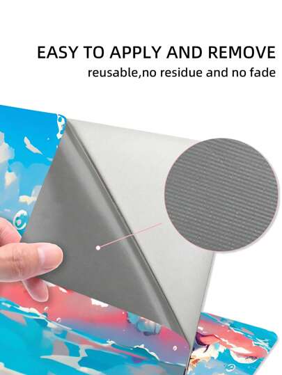 ملصق جلد كمبيوتر محمول ١٥.٤ إنش و ١٥.٦ إنش، ملصق فينيل لغطاء حماية الفن، (يشمل ٢ جلد لمسند المعصم)