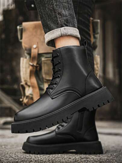 بوت قصيرة عصرية موديل 2025 ، مقاومة للماء ، مانعة للإنزلاق ، مقاومة للروائح الكريهة ، طراز قديم ، بوت للأزواج ، بوت عمل سوداء ، ماصة للصدمات ، بوت دباباتسكلة للخارج للكاحل