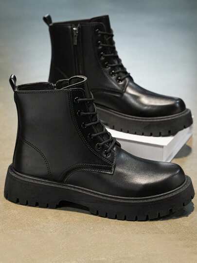 بوت قصيرة عصرية موديل 2025 ، مقاومة للماء ، مانعة للإنزلاق ، مقاومة للروائح الكريهة ، طراز قديم ، بوت للأزواج ، بوت عمل سوداء ، ماصة للصدمات ، بوت دباباتسكلة للخارج للكاحل