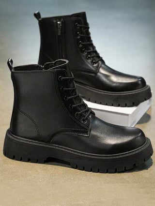 بوت قصيرة عصرية موديل 2025 ، مقاومة للماء ، مانعة للإنزلاق ، مقاومة للروائح الكريهة ، طراز قديم ، بوت للأزواج ، بوت عمل سوداء ، ماصة للصدمات ، بوت دباباتسكلة للخارج للكاحل