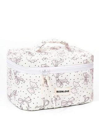 حقيبة مكياج ذات طباعة أزياء ديكور حياة البحر، حقيبة تخزين يد محمولة متعددة الوظائف علي الطراز Y2K للسفر، حقيبة منظم للمستحضرات بطبعة فيونكة، لطيفة ناعمة للبنات، حقيبة تخزين عملية للاستخدام اليومي، هدايا عيد الحب، أعياد الميلاد، هدايا للأصدقاء والمعلمين