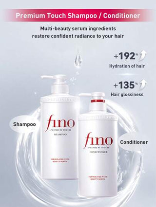 Fino منعم بلمسة فاخرة 550 مل - ترطيب مكثف وإصلاح تلف مع سيروم التجميل وحبوب غذاء ملكات النحل، يعيد الشعر ناعما وأملسا وبراقا، برائحة زهرية مناسبة لجميع أنواع الشعر، رعاية شعر بجودة صالون للاستخدام اليومي، مثالي للشعر الجاف والمتقصف والتالف، رفع...