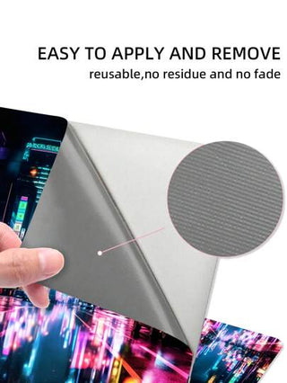 ملصق فينيل لغطاء لابتوب 15.4 بوصة أو 15.6 بوصة لحماية المظهر مع وسادتي معصم مطابقتين