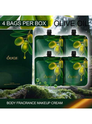4 قطع/علبة كريم وجه مرطب بعطر زيت الزيتون، ذو تأثير مكياج طبيعي، مرطب، مشرق، كريم وجه مكمل، تغطية خفيفة، خبرة بشرة متساوية، مناسب لاستخدامه في المنزل أو الخارج