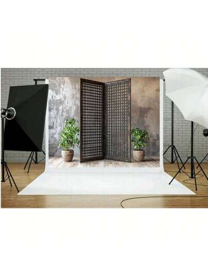 1 قطعة شعار ياباني خشبي مسطح 2D بطراز شريطي مرقط، ذات ملمس شبكي، لا يحتاج كهرباء، متعدد الاستخدامات في المنزل والمكتب والغرف وخلفيات التصوير، لافتات زخرفية من قماش فينيل