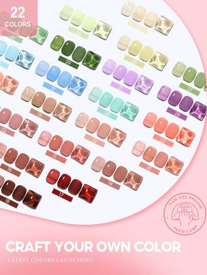 coscelia 25 قطعة طقم طلاء أظافر جيلي بحجم 7مل بطبقة أساس غير لامعة و7مل طبقة علوية، 22 لون مستخرج بالنقع بأظافر جيل كريستالية شفافة ، تحتاج إلى مصباح الأشعة فوق البنفسجية/الليد ، طقم يشمل الأساس والطبقة العلوية ، ملف أظافر ، للمرأة أو مبتدئات...