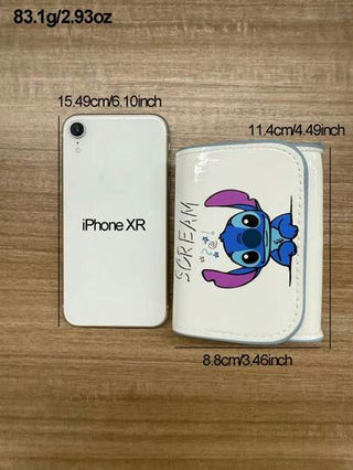 Disney قطعة واحدة حقيبة كتف وعبر الجسم للأطفال لحمل الوجبات الخفيفة، بتصميم الشخصية الكرتونية ستيتش الكيوت والأنيق للبنات