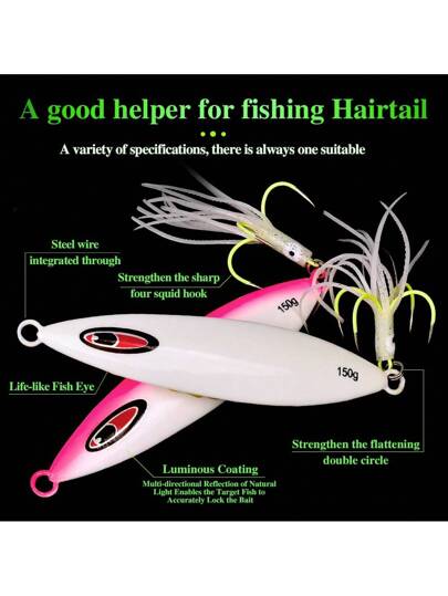 5 قطع من لقم صيد السمك الثقيلة العميقة من شركة PROBEROS، لوح معدني بطيء الاهتزاز ،لامع ولامعان الليزر ،لصيد السمك من القوارب والبحر وسمك الثعبان بعدة خطاطيف