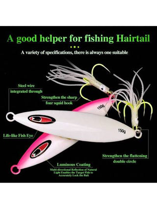 5 قطع من لقم صيد السمك الثقيلة العميقة من شركة PROBEROS، لوح معدني بطيء الاهتزاز ،لامع ولامعان الليزر ،لصيد السمك من القوارب والبحر وسمك الثعبان بعدة خطاطيف