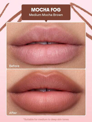 SHEGLAM Cloudline Blur قلم تحديد الشفاه - ضباب الموكا عيد الأب تخرُّج عيد ميلاد عطلة عام 2000 فاخر موضة ماكياج مستحضرات التجميل حفلة شاطئ يسافر التخييم في الهواء الطلق مدرسة حرم الجامعة رحلة المهرجانات ديكور هدية حاضر وَردَة بنت كوسبلاي أفضل لون سحر...