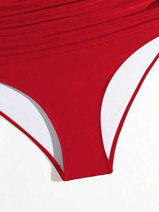 Swim Vcay قطع سفلي للسباحة باللون الأحادي مطوى للمقاسات الكبيرة،للإجازة والشاطئ