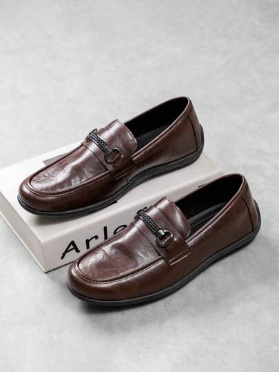 حذاء كاجوال رجالي سهل الارتداء مصنوع من جلد ناعم, مريح, مناسب للأعراس