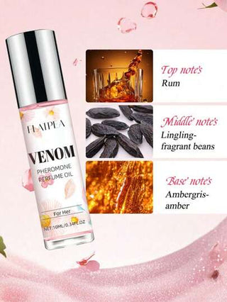 زجاجة عطر المرأة نوع روول (0.34 أونصة سائلة) 10 مل ذو رائحة الزهور والفاكهة الاستوائية الجذابة - متوهجة طويلة الأمد، مثالية للمواعيد والخروجات اليومية والسفر