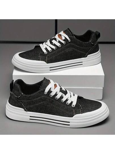 أحذية رياضية كاجوال للرجال - خفيفة الوزن، قماش قابل للتنفس وبطانة من البولي فينيل كلوريد، تصميم رباط قصير ذات أصابع مستديرة، مناسبة للتنزه في الهواء الطلق والملابس اليومية والشارع - أحذية مريحة متعددة الاستخدامات، أحذية رياضية متعددة الاستخدامات | أحذية ر