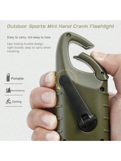 قطعة واحدة إضاءة يدوية بتشغيل شمسي وشحن كهربائي، معدات للحالات الطارئة، شعلة قابلة للشحن ذاتيا لصيد الأسماك والتخييم والقوارب