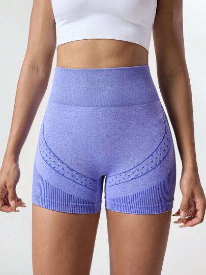 Seamluxe Sport شورتات رياضية للنساء ذات خصر عالي بدون منفذ وتخفيف وشدإ الجسم