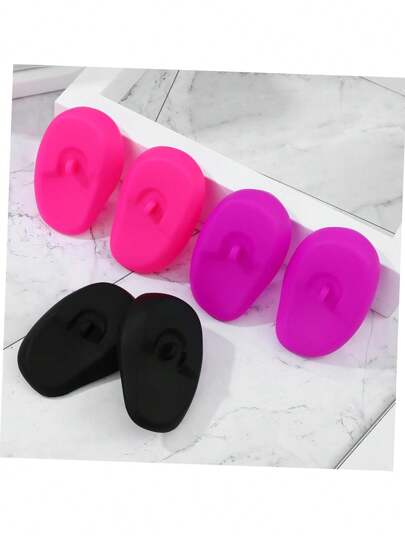 سمّاعات للوقاية من ضوضاء صالون صبغ الشعر، سماعات منع الضوضاء مقاومة للحرارة مصنوعة من السيليكون، مناسبة لصالونات الحلاقة أو الاستخدام المنزلي، يناسب الجنسين