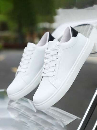 أحذية صيفية بيضاء بسيطة وراحة للرجال، أحذية رياضية كاجوال، أحذية تزحلق، أحذية رجوع للمدرسة للطلاب، مانعة للانزلاق، متعددة الاستخدامات لجميع الفصول، أحذية رياضية طلابية كاجوال للتزلج