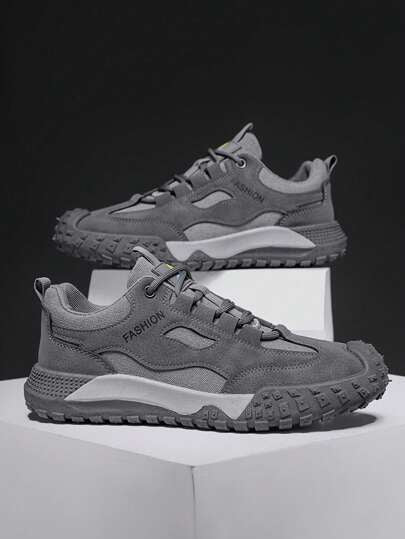 أحذية رياضية عصرية جديدة للرجال ذات تصميم سميك خاسل، أحذية رياضية متعددة الاستخدامات