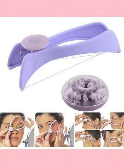 إزالة شعر الوجه، مناسبة للنساء، مناسبة لخدود والحواجب وأجزاء أخرى. أداة تجميل محمولة DIY، غير مقاومة للماء، خالية من المواد المسببة للحساسية، لاستخدام على الوجه.