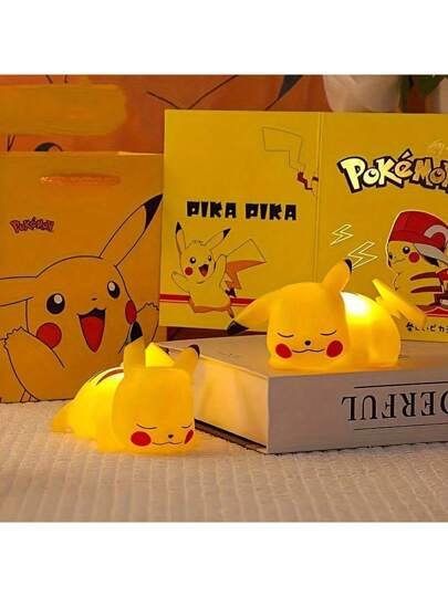 pokemon بيكاتشو - هدية عيد مبتكرة ، بيكاتشو جميل ، مثالي للنوم ومكتب الليل ، خيار إضاءة فريد وممتع ، رائع لعشاق بوكيمون