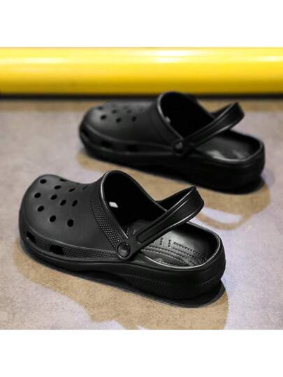 صندل وحيد كاحل متنفس خفيف الوزن من "إي في إيه" مع واقي للأصابع، مناسب للاستخدام اليومي والخارجي والشاطئ ، مانع للانزلاق