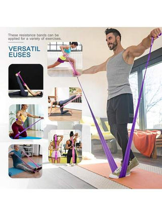 مجموعة أشرطة المقاومة المهنية، خالية من اللاتكس، أشرطة مطاطية مرنة، مناسبة للتدريبات الرياضية للنساء والرجال، أشرطة مقاومة للعلاج الطبيعي، للبيلاتس واليوجا - للتمرين والتمدد وتدريب اللياقة البدنية