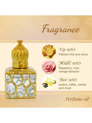 FLATPEA عربي عطر فاخر مدرج بالذهب علي الزجاج بروائح فواكه، خال من الكحول برائحة جذابة من الفيرمونات، محمول هدية مثالية للأزواج والمواعدة، مناسب لجميع المناسبات والاستخدام اليومي