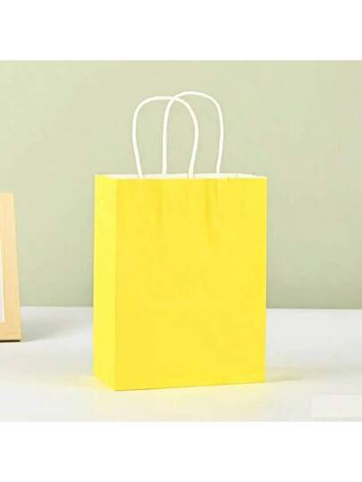 6/12/24 حقيبة هدايا ملونة للحفلات مع مقابض، متينة، أنيقة، متعددة الألوان، مناسبة كهدايا للحفلات والمشاريع اليدوية والهدايا، أعياد الميلاد، الزفاف والمناسبات العامة (الألوان مختلطة بشكل عشوائي)