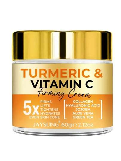 1 قطعة كريم التقوية بالزنجبيل وفيتامين سي - مناسب للرجال والنساء البالغين كمرطب، يحتوي على حمض هيدروكلوريك عالي التنظيم، الكولاجين، قوارص الأناناس، وفيتامين إي - مناسب لكافة أنواع البشرة، حمض الفيتامين أ يستخدم للترطيب والتقوية وتنعيم لون البشرة