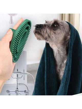 مشط مطاطي مزدوج للخيول ، كشط الحصان ، مشط مطاطي إزالة شعر الحصان للتنظيف والتنعيم