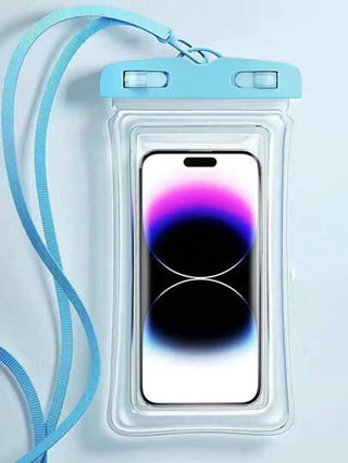 1 قطعة كفر هاتف محمول عام مضيء في الليل ومقاوم للماء مع شريط كتف واسع - متوافق مع الشاشة اللمسية لجميع الهواتف الذكية، مناسب للسباحة والغوص، مناسب للرياضات المائية والسفر - هدية مثالية للمغامرين