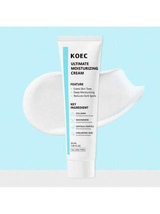 KOEC كريم مرطب نهائي للبشرة الحساسة، مرطب ومهدئ، كريم وجه مرطب لتخفيف جفاف البشرة، العناية بالبشرة الكورية