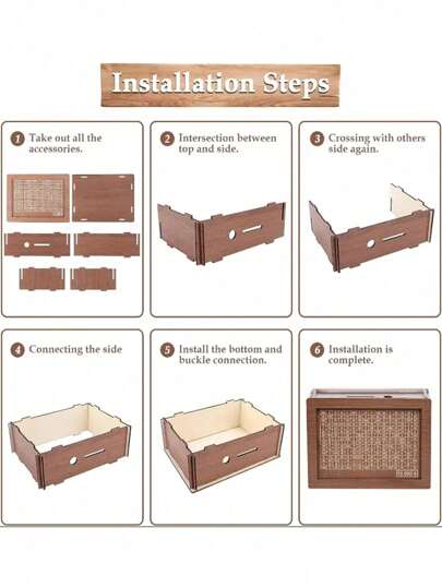 أثاث مكتبي صندوق خشبي للادخار والحماية، صندوق خشبي لجمع النقود، صندوق خشبي لحفظ النقود مزود بهدف لعد القطع المعدنية ، صندوق خشبي للقطع المعدنية مناسب للأولاد والبنات